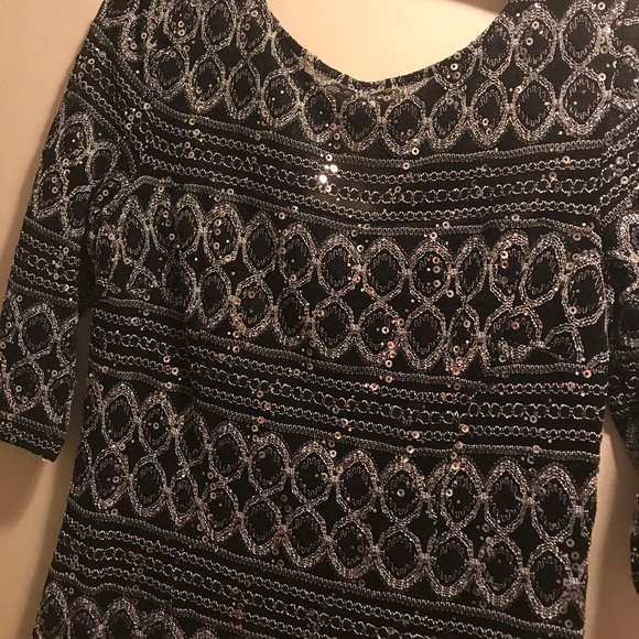JAX sequin holiday party evening dress size 12 - Picture 3 of 5