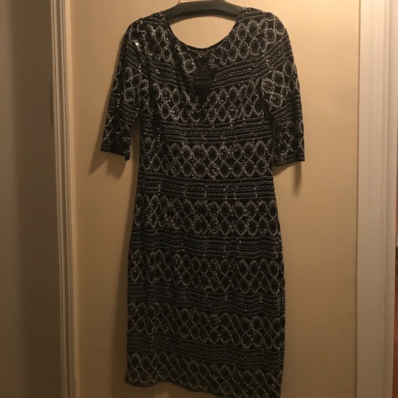 JAX sequin holiday party evening dress size 12 - Picture 4 of 5