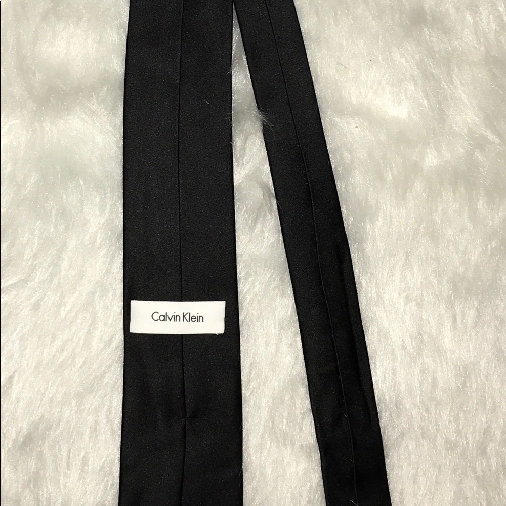 Calvin Klein Black Silk Tie