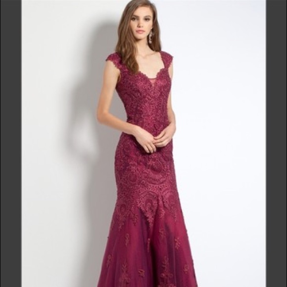 Beautiful lace evening gown brand new