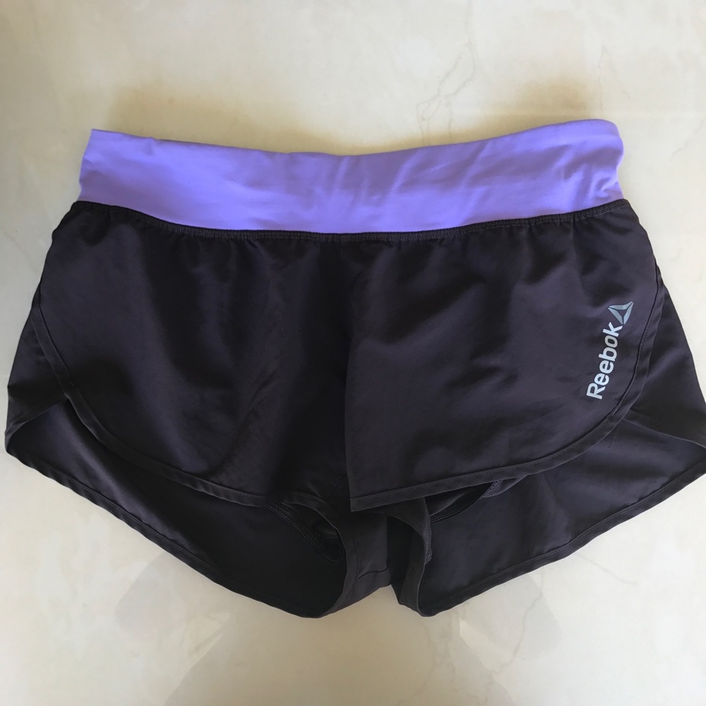 Reebok purple running shorts