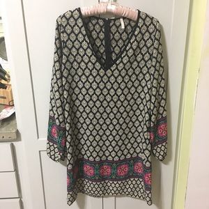 Moroccan Print V Neck Dress ☪️