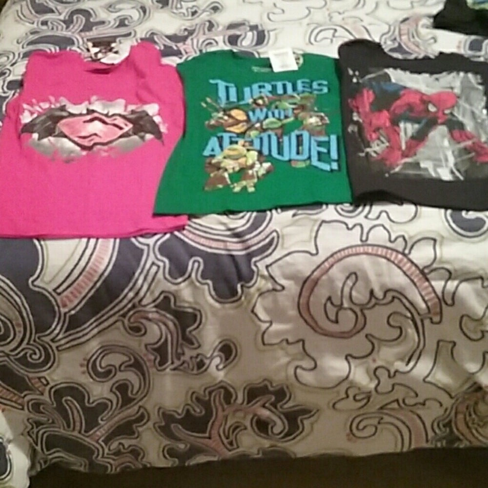 Kids Super Heroes T shirts  (Bundle)