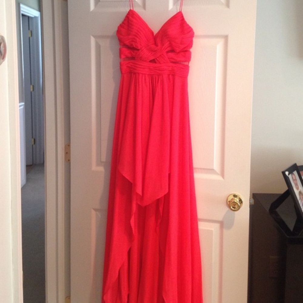 Arden B High Low Hot Pink Dress