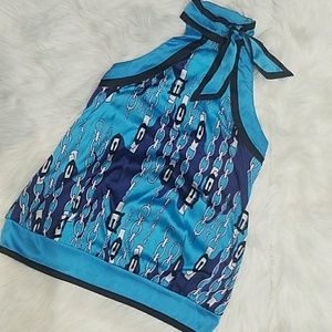 Bebe Silk Halter Top