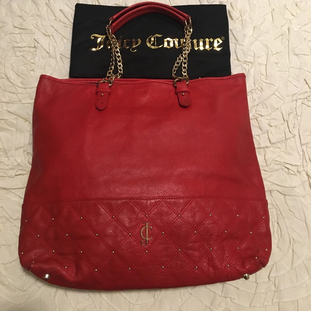 Juicy Couture 100% Cow hide leather tote