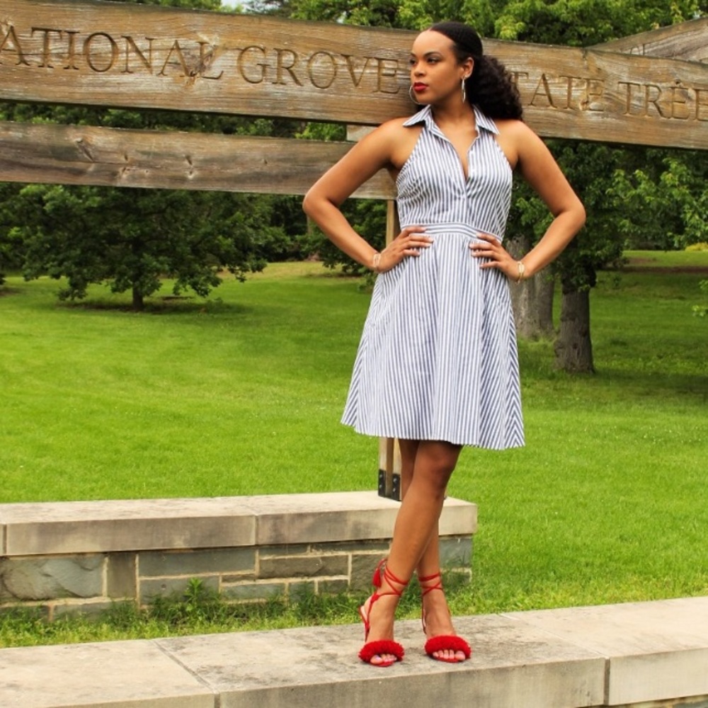Hot Bar-Back Shirtdress