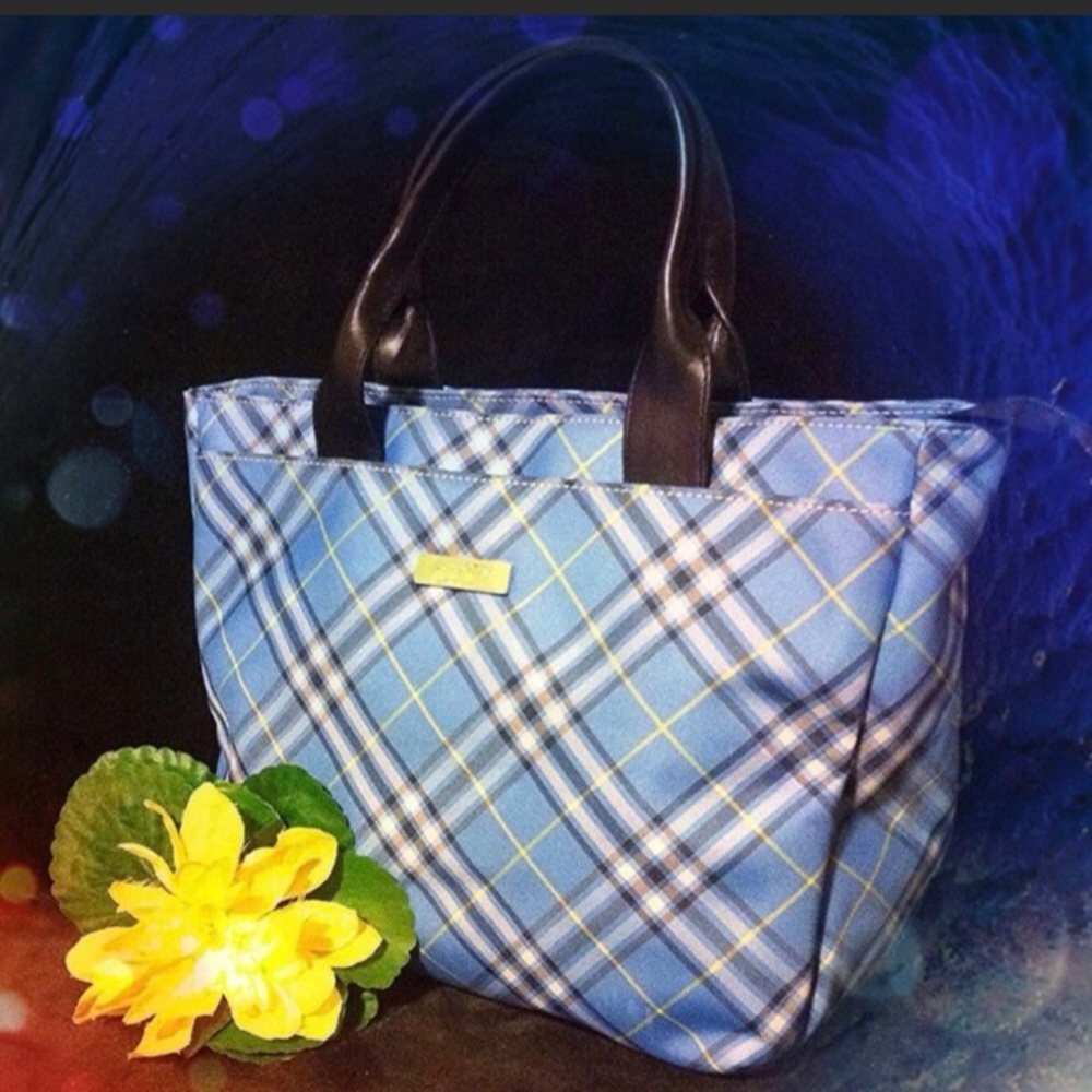 Blue Burberry London Tote