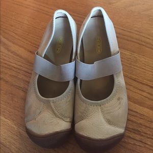 Keen leather Mary Janes, tan