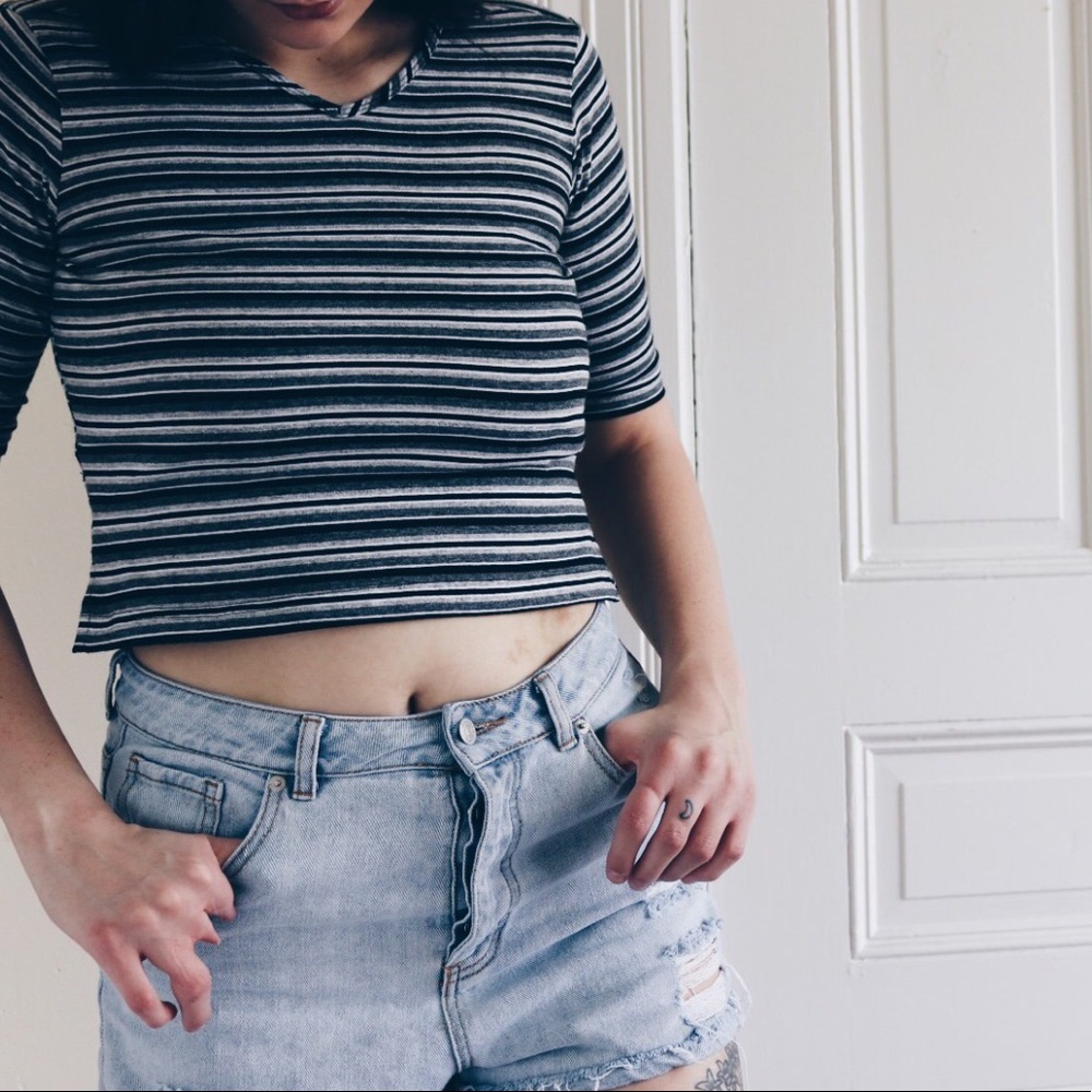 Striped Crop Top || Anxiety