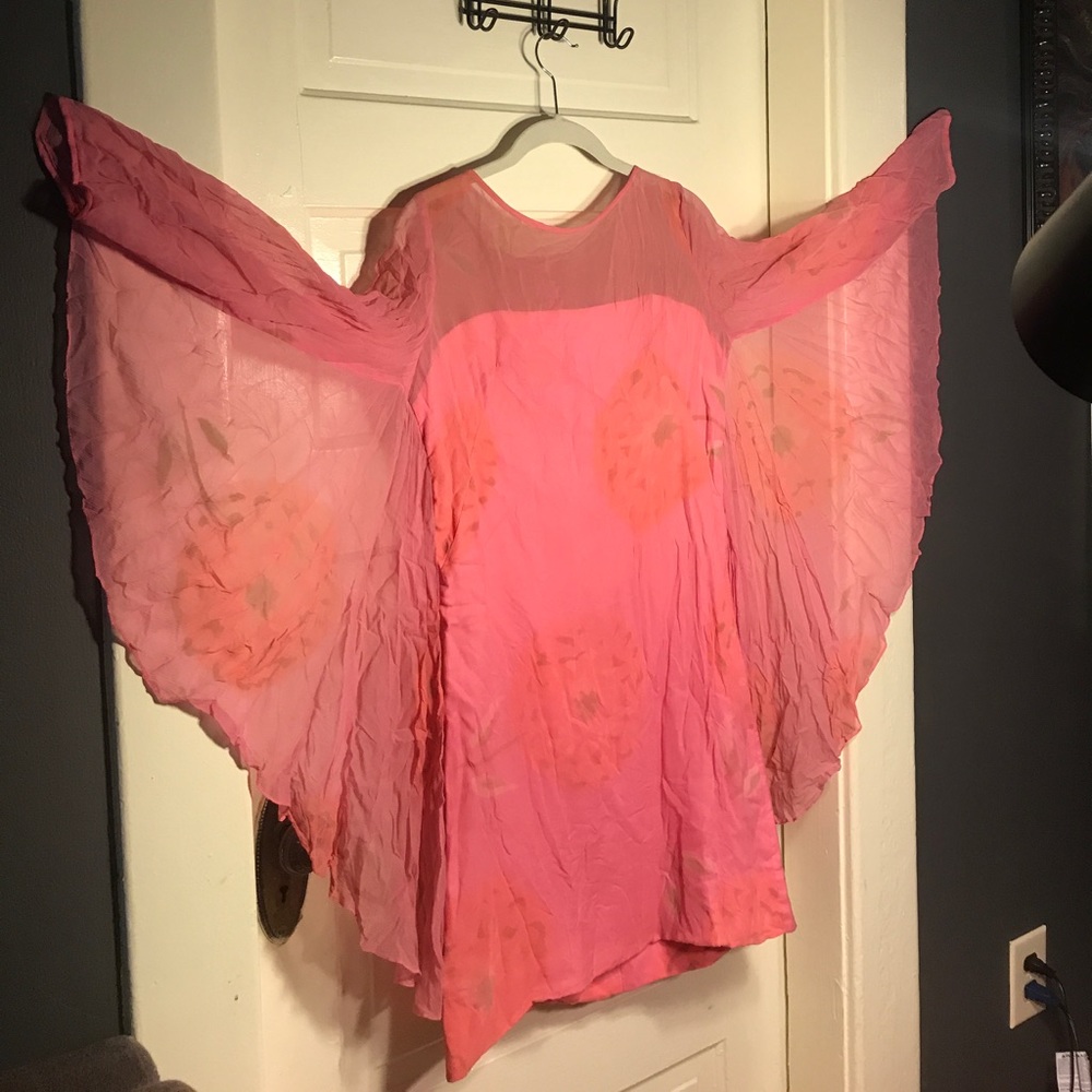 Rare Elinor Gay vintage dress pink size 6