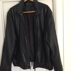 Men's Black Leather Jacket
