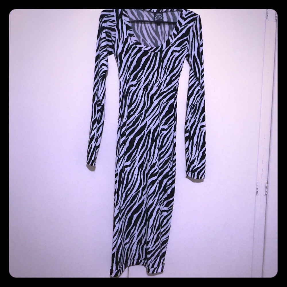 Flirty Zebra Print Dress