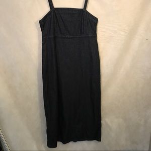 Eddie Bauer Women's Strap Denim Dress Sz M A1988
