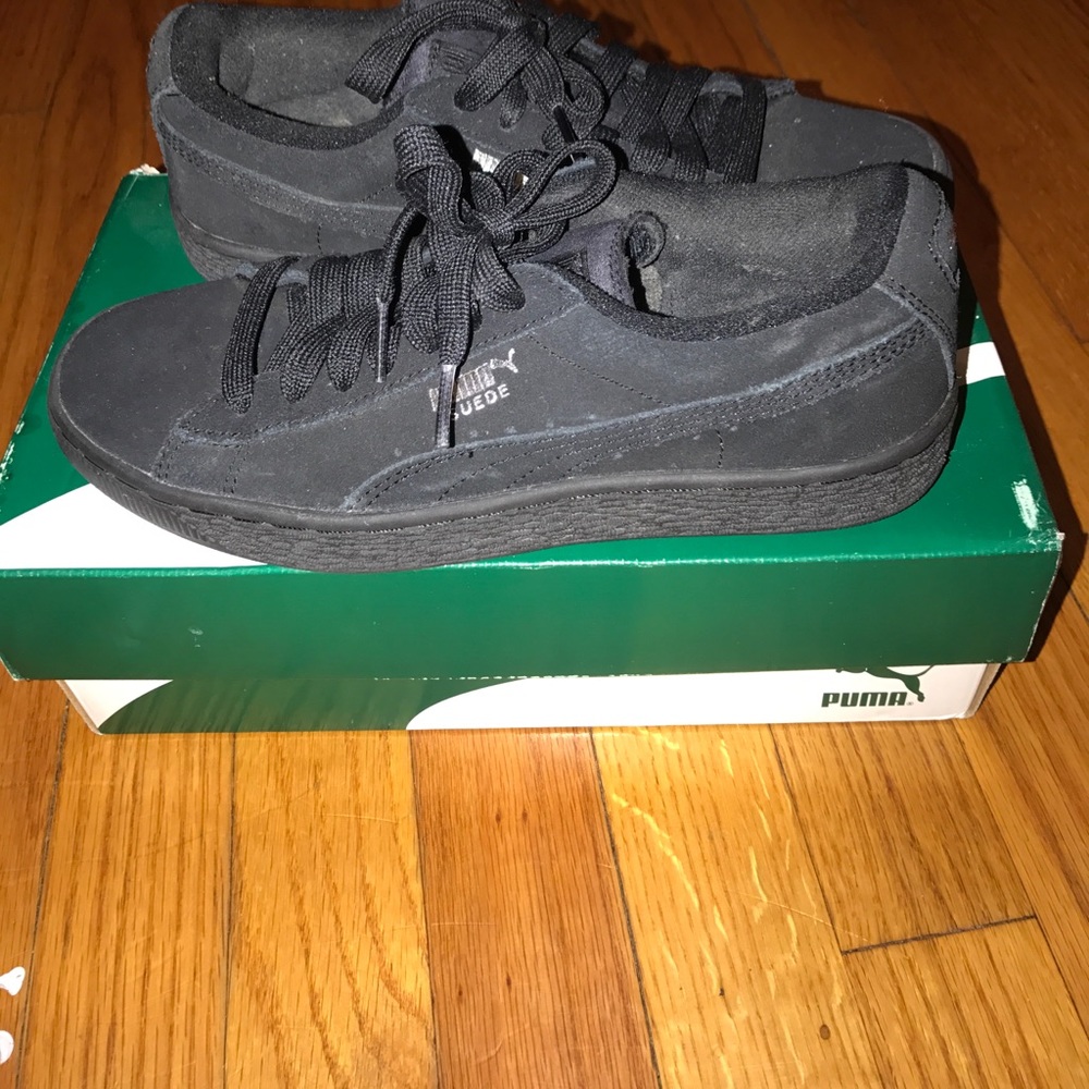 Black Puma Suede Shoes