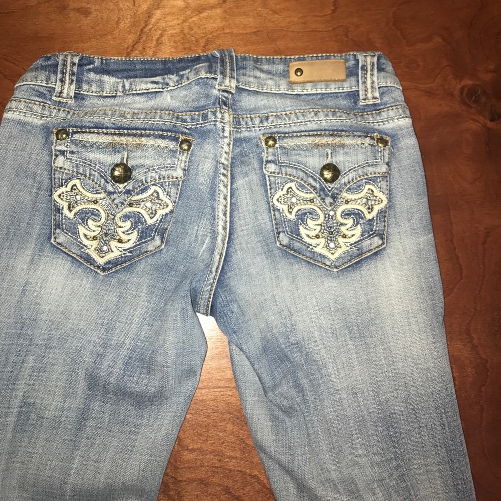Antique Rivet light wash Skinny jeans