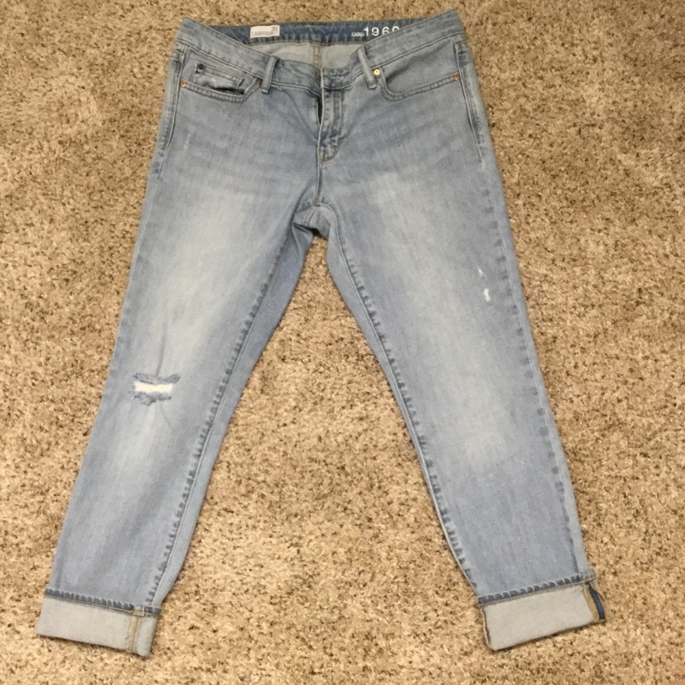 Gap skinny cropped jeans