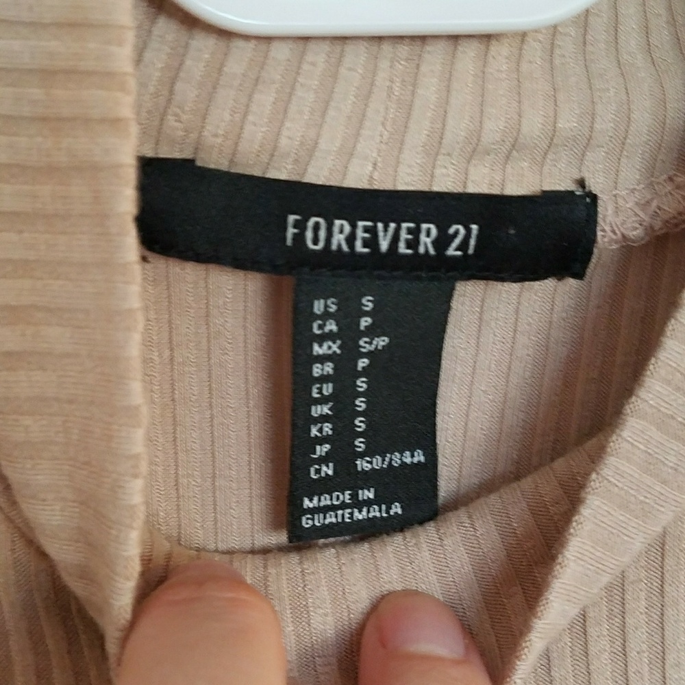 NWOT Ribbed Tan A Line Dress - Picture 4 of 4