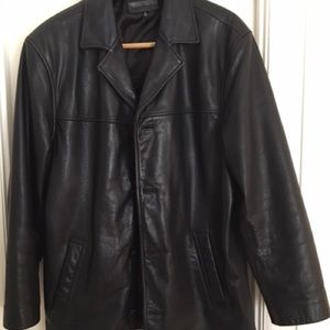 Men's Black Leather Jacket