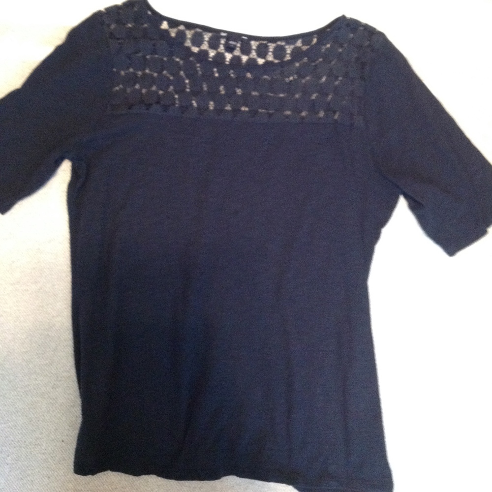 GAP Lace Detail Tee - Size L