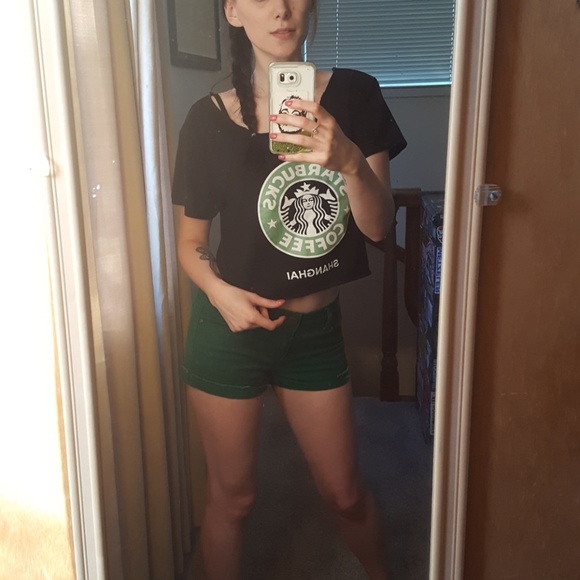 Starbucks Shanghai Crop Top - Picture 2 of 2