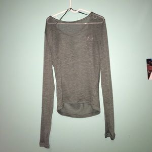Long sleeve with open back
