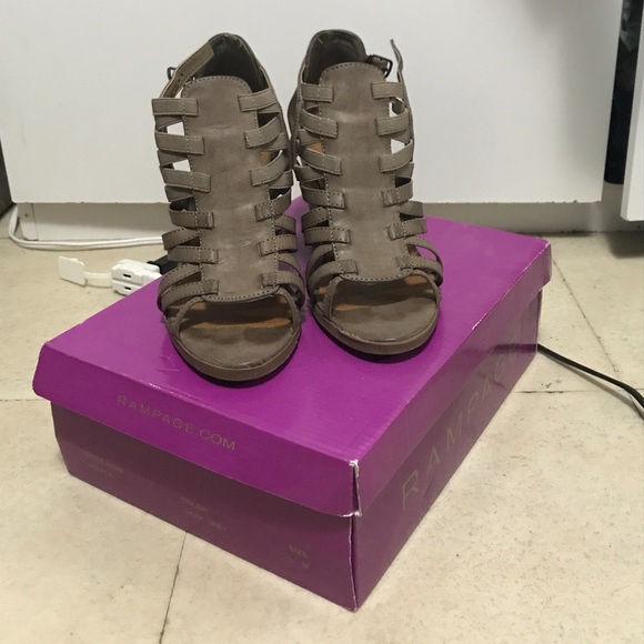 Rampage Shoes - Rampage: Booties/Heels, Color Dark Grey, Size 7.5