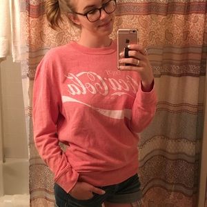 Vintage-Looking Coca-Cola Crew-Neck Sweatshirt