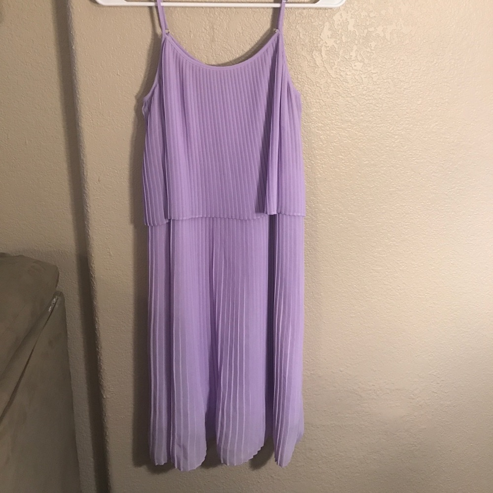 Felicity & Coco Lilac Tiered Pleated Dress