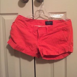 American eagle orange shorts