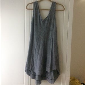 Striped high low dress