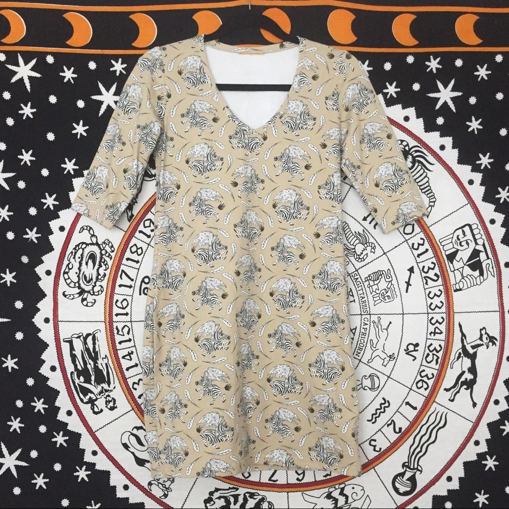 flying zebras bodycon dress