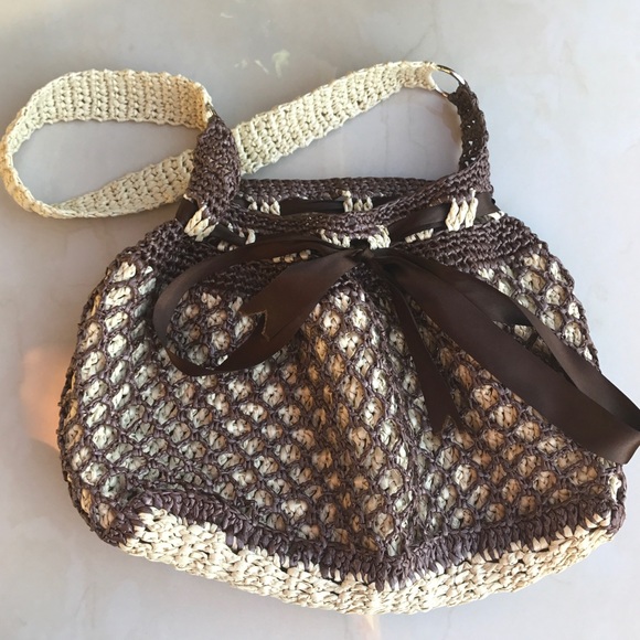 Wickered ribboned small/medium tote - Picture 1 of 4