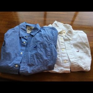 Bundle Men's med holister button down dress shirts