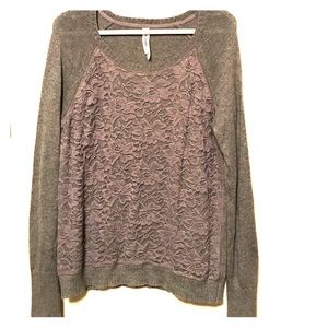 Aeropostale Lace Sweater
