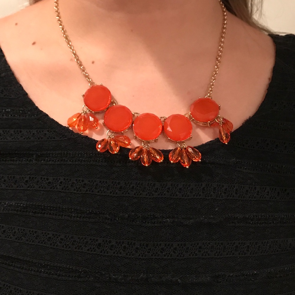 Orange Statement Necklace