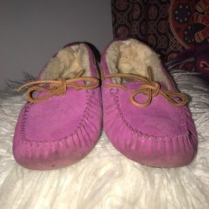 Authentic Fuchsia Ugg Moccasins
