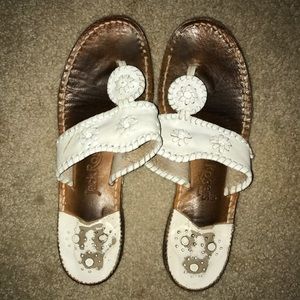 Jack Roger white sandals