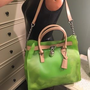 Michael Kors Hamilton frosted jelly tote