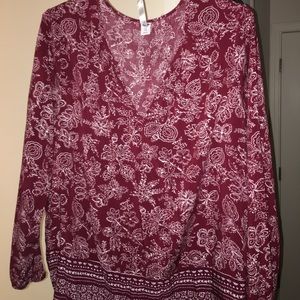 Old navy split neck top