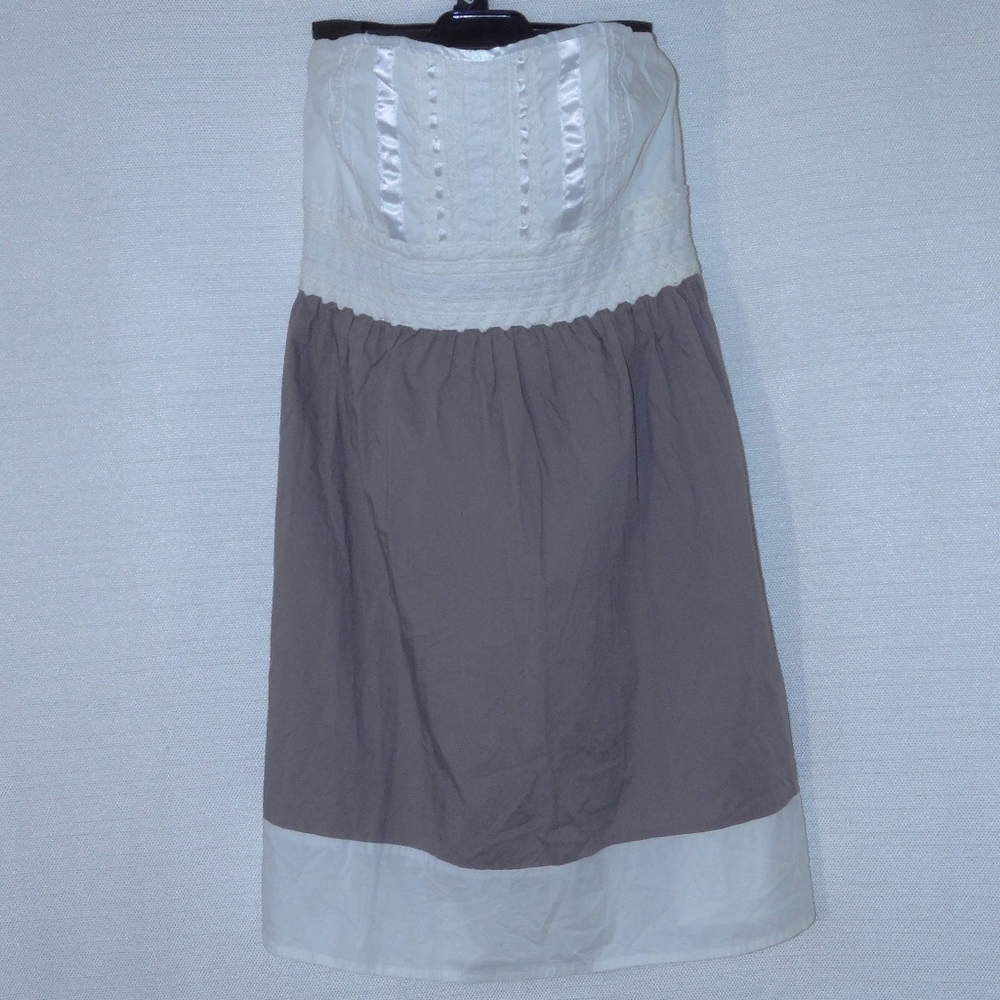 Speckles Tube Top Strapless Cotton Dress 11