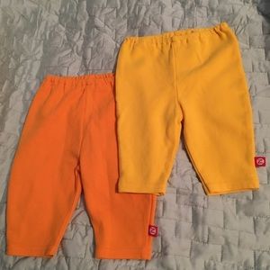 Zutano Size 0-3 new orange yellow infant pants
