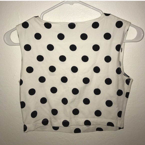 White Polka Dota Top - Picture 2 of 2
