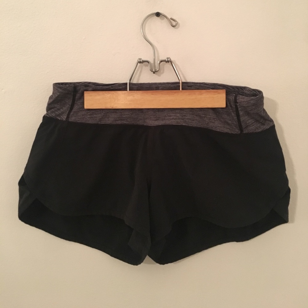 Lululemon running shorts size 4 black