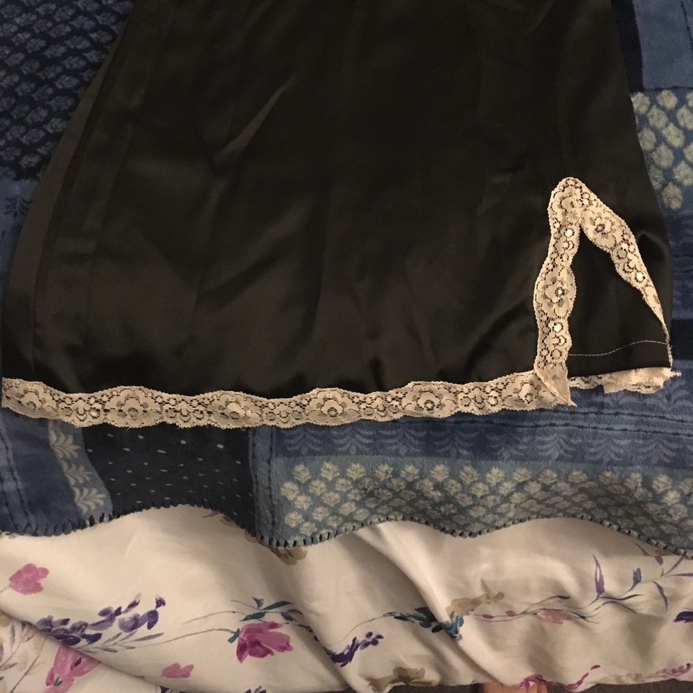 Little black lace trim chemise from BeWicked! - Picture 3 of 6