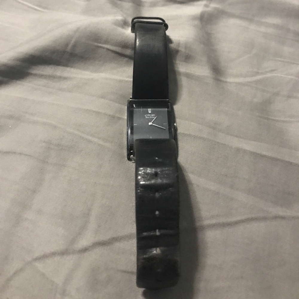 Men's citizen watch leather band