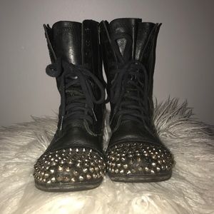 Steve Madden Studded Combat Boots