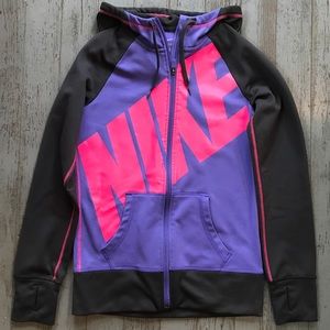 NIKE Women's Hooded Zip Up Sweatshirt Size S