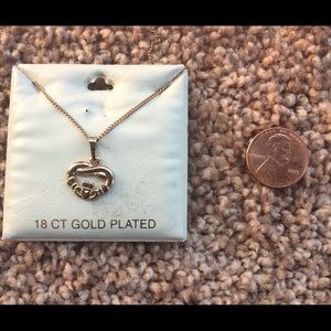 18ct gold plated claddah necklace