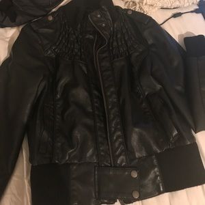Faux leather jacket
